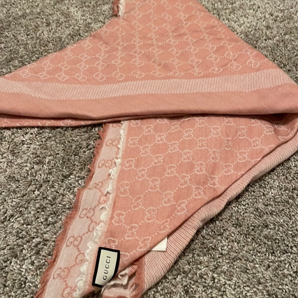 Pink Gucci Scarf